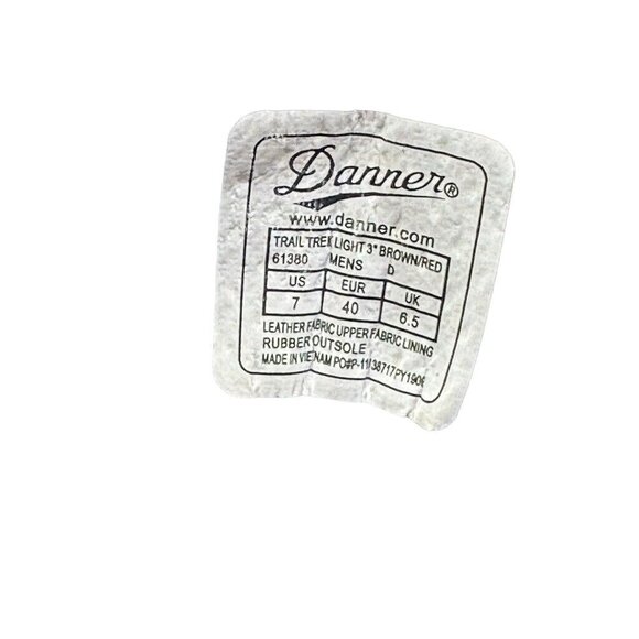 Danner Mens Trail Tek Light 3 Hiking Shoes Multicolor 61380 Leather Low Top 7D - Picture 10 of 16